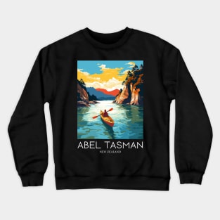 A Pop Art Travel Print of Abel Tasman National Park - New Zealand Crewneck Sweatshirt